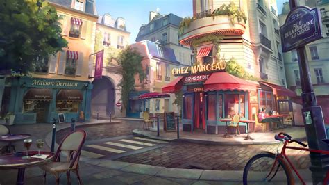 ArtStation - Paris street / apartment, Robin Lhebrard | Paris background, Street background ...