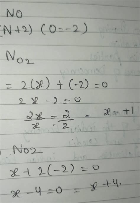 4. What is the valency of nitrogen in: (a) NO, (c) NO₂? (b) N₂O - Brainly.in