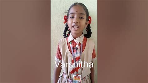 Varshitha self introduction... 👏 - YouTube