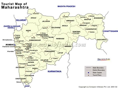 Map of maharashtra map, Tourism map of maharashtra, city map of ...