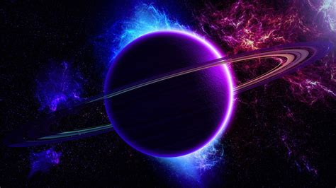 Blue and purple planet wallpaper - Fantasy wallpapers - #24763