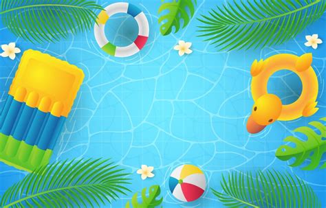 Summer Pool Background 7407848 Vector Art at Vecteezy