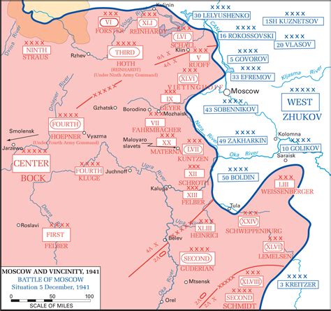 Map of Moscow and Vicinity 1941