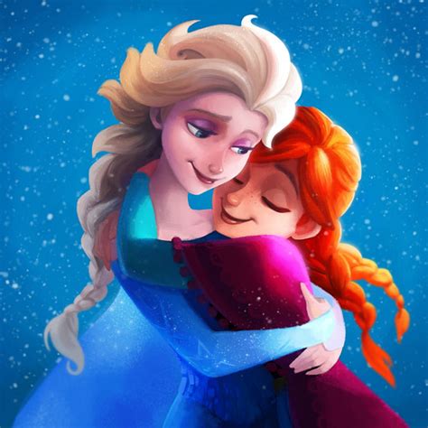 Elsa Anna Sisters Hug Frozen Poster | Uncle Poster