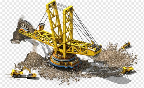 Bucket-wheel excavator Bagger 293 Heavy Machinery, excavator, technic, material, crane png | PNGWing