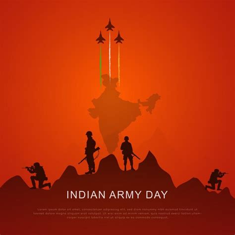Premium Vector | India Army Day poster design soldier silhouette flag of India Patriotic Vector ...