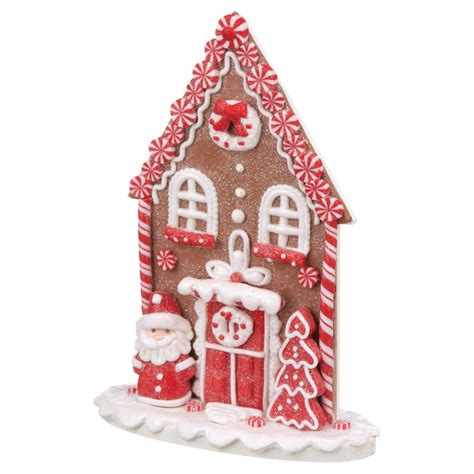 Holiday Time Candy Cane Gingerbread House Decorations, 2 Count ...