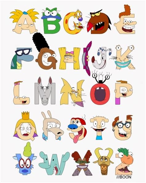 Mike BaBoon Design: Nickelodeon Alphabet