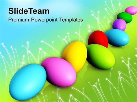 Church Easter Colorful Eggs Spring Festival Powerpoint Templates Ppt Backgrounds For Slides ...