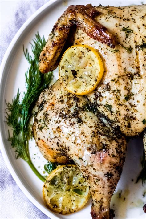 Grilled Greek Spatchcocked Chicken Recipe • Wanderlust and Wellness