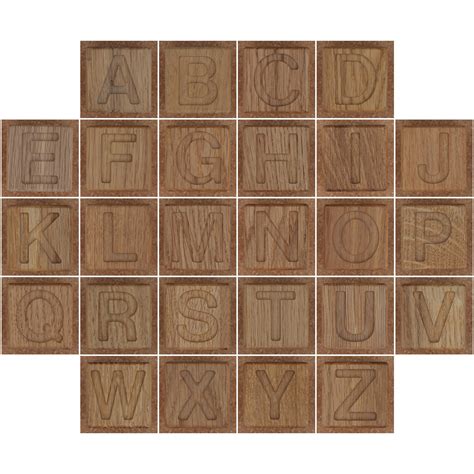 Wooden brick letters | 1. white, 2. Wooden brick letter A, 3… | Flickr