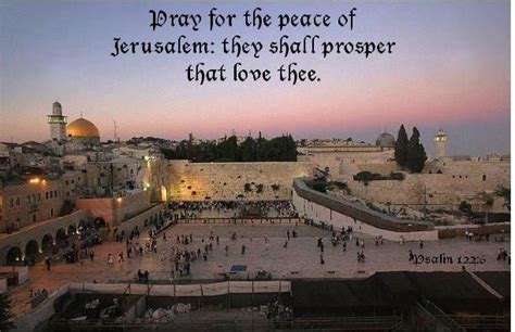 Psalm 122:6 Psalm 122:6 Pray for the peace of Jerusalem:they shall prosper that love thee ...