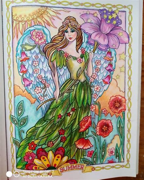 Fairy Coloring Book, Coloring Books, Angel Wings Painting, Z Arts ...