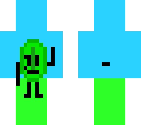 ~-+Classic Leafster+-~ (Leafy from BFDI Pixel art!) | Minecraft Skin