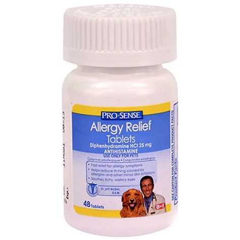 Pro-Sense Allergy Relief Antihistamine Diphenhydramine HCI 25 mg ...