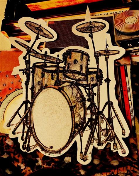 Drums Art Print Drumz 11 x 14 Archival by ArtfulMusicianPRTLND