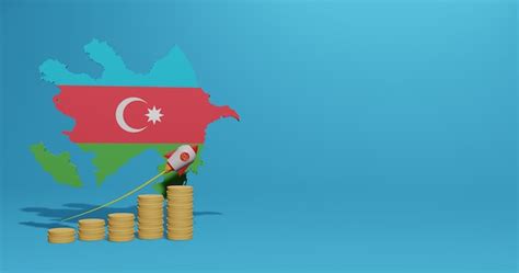 Premium Photo | Economic growth in the country of azerbaijan for infographics and social media ...