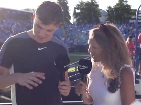 Tennis player Jack Draper 'pooed on by bird' during TV interview