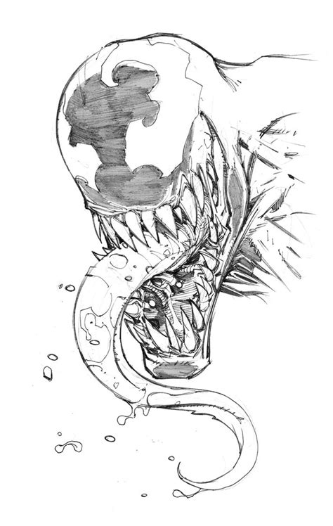 Venom Sketch | Marvel drawings, Venom art, Sketches