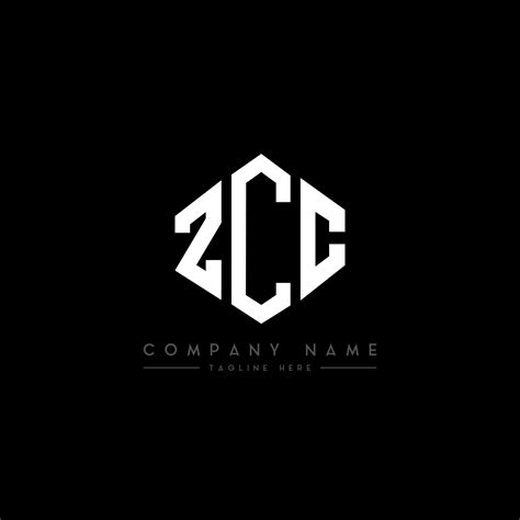 ZCC letter logo design with polygon shape. ZCC polygon and cube shape ...