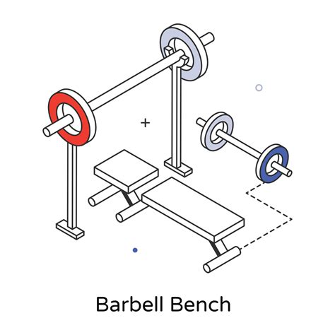 Trendy Barbell Bench 20617899 Vector Art at Vecteezy