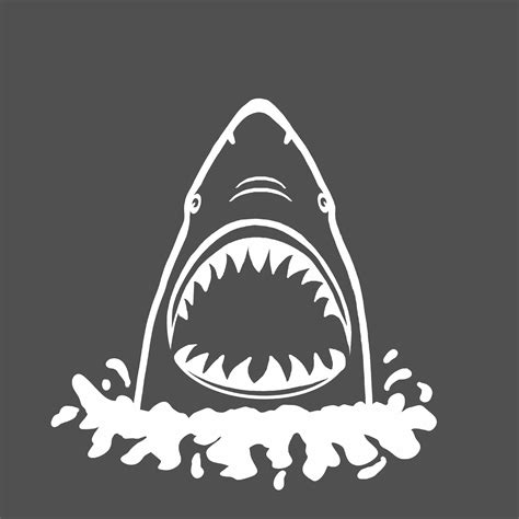 Jaws Shark Decal Shark Gifts Jaws Car Sticker Shark Decal - Etsy in 2022 | Shark gifts, Shark ...