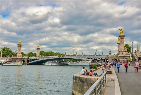 Arch Bridge Pont Alexandre III on the Seine River in Paris · Free Stock ...