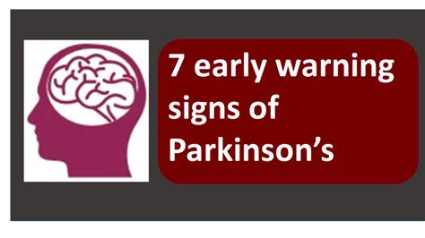 the 7 early warning signs of Parkinson's disease you should be aware of