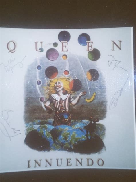 Queen - Innuendo album cover hand-stamped / marked by the band - Catawiki