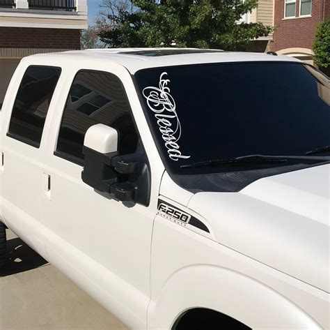 Blessed Banner Decal Many Colors & Sizes - Etsy