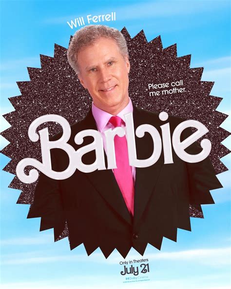 Print 2023 Promo Film Poster "Barbie" Will Ferrell Girl Kids Wall Decor ...