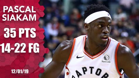 Pascal Siakam shows out for Raptors with 35 points vs. Jazz | 2019-20 NBA Highlights - YouTube