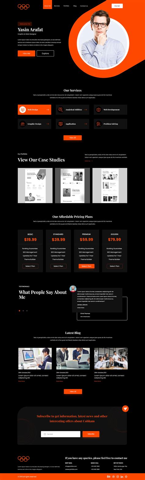 Portfolio Website Design on Behance