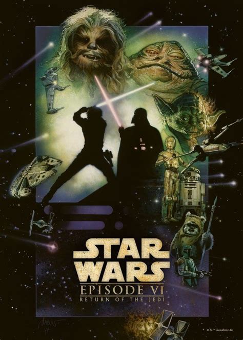 'Star Wars Episode VI: Return of the Jedi' Poster, picture, metal print ...