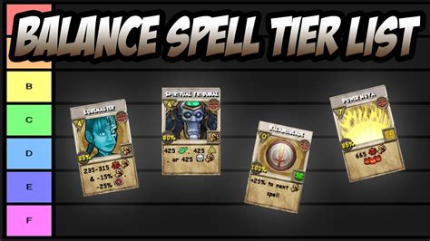 Wizard101: The Incredible Balance Spell Tier List - YouTube