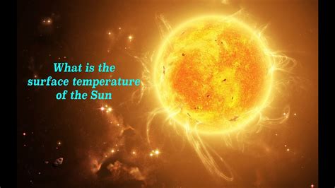 What is the Sun's surface temperature? - YouTube