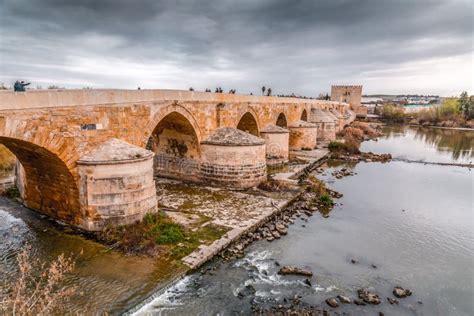 The Roman Bridge and the Calahorra Tower in Cordoba, Spain Editorial Stock Photo - Image of ...