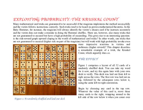 (PDF) Exploiting Probability: The Kruskal Count | Aryaman Jalota - Academia.edu