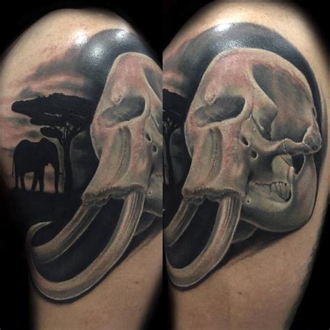 Elephant Skull by Chris Peters: TattooNOW