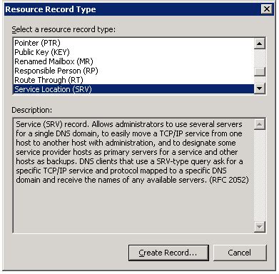 Cisco Jabber Auto Discovery Service - SRV Records