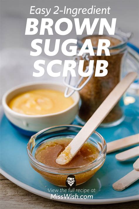 Easy Homemade 2-Ingredient Brown Sugar Face Scrub - Miss Wish