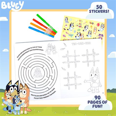 Buy Bluey Coloring & Activity Book, Bluey Sticker Book, Great for at ...