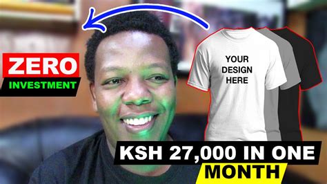 EARN KSH 27,000 IN ONE MONTH SELLING T-SHIRTS DESIGNS ONLINE .ZERO INVESTMENT | make money ...