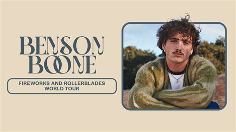 Benson Boone | Concert Dates & Tickets | Frontier Touring