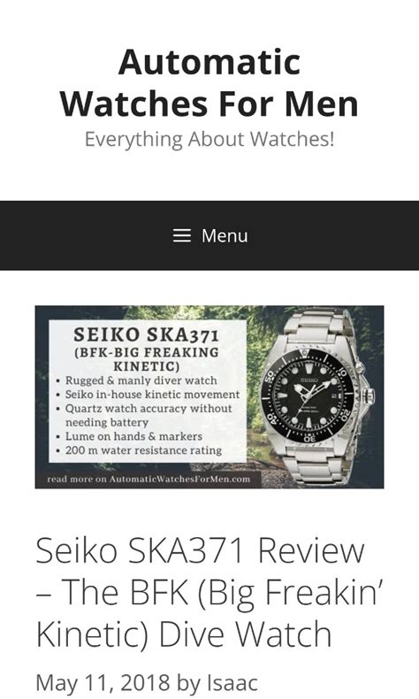 seiko kinetic diver, Luxury, Watches on Carousell