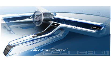 Digital, clear, sustainable: the interior of the new Porsche Taycan ...