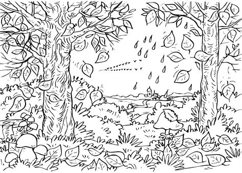 Forest #32 (Nature) – Printable coloring pages