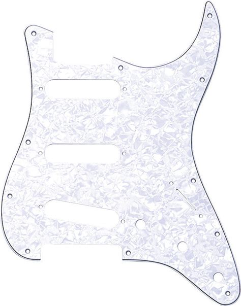 La Boîte Musicale ı Fender - Stratocaster Pickguard White Pearl - La ...