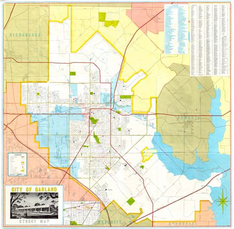 Map Of Garland, Texas | Hebstreits Sketches - Garland Texas Map ...