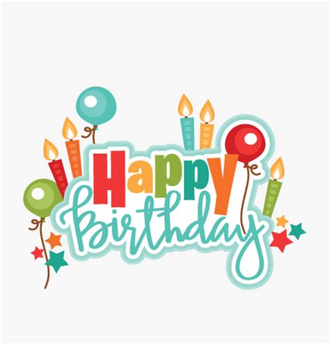 Png Freeuse Happy Birthday Clipart For Him - Happy Birthday Logo Png ...